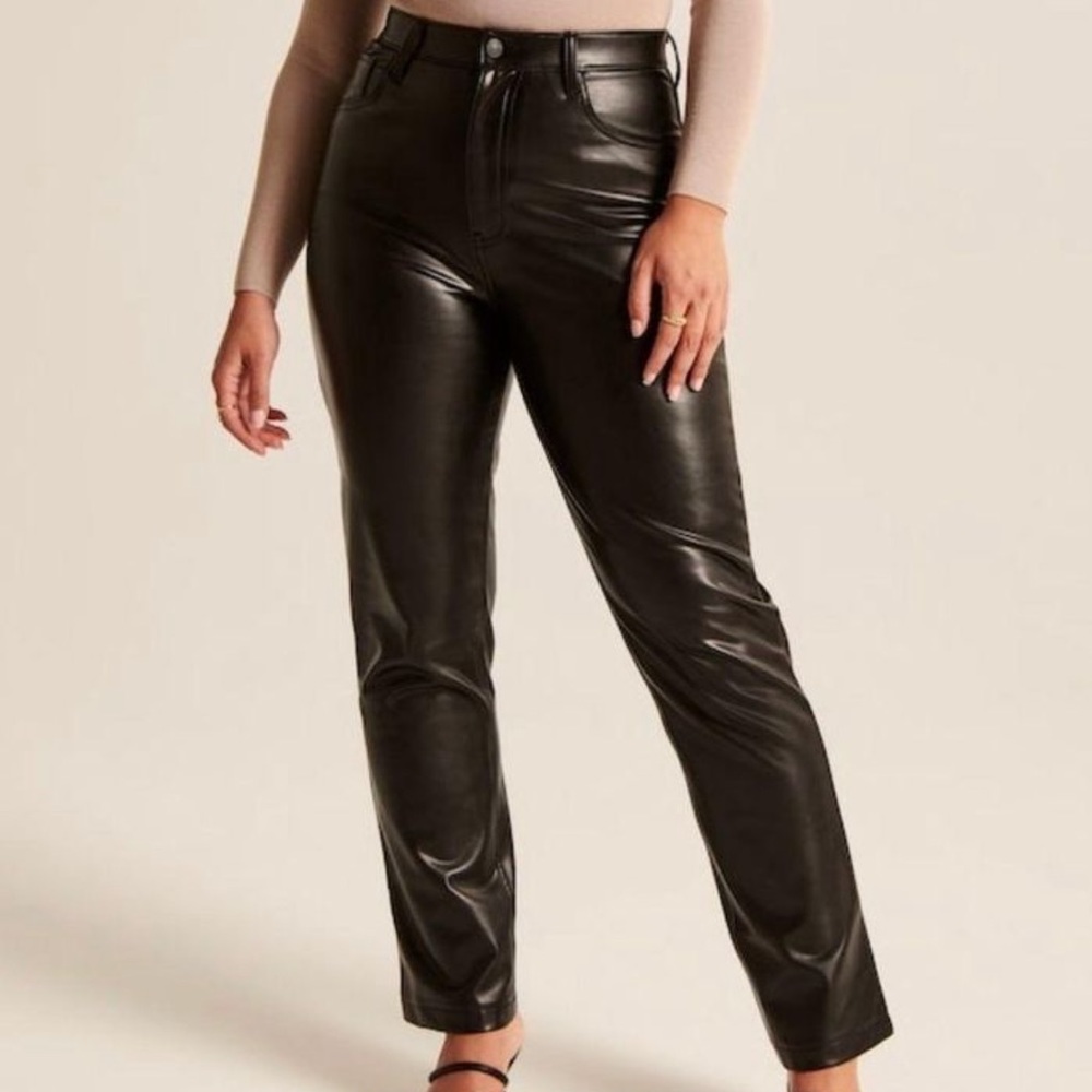 Abercrombie and fitch leather pants